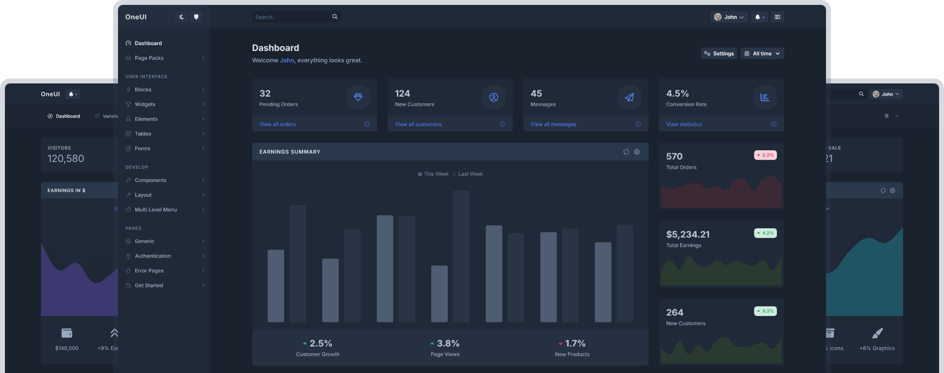 Hero Promo in dark mode